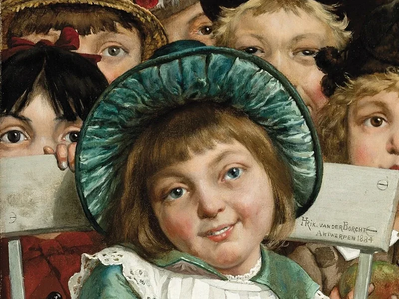 1849-Hendrik Van der Borcht - Nel teatro delle marionette